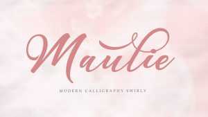 Maulie Script Font › Fontesk