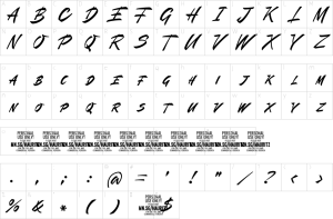 Mapa de caracteres da fonte Mauritz Caps Font | 1001 Free Fonts