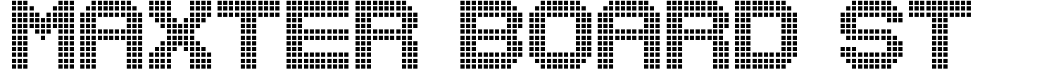 Maxter Board St Font | 1001 Free Fonts