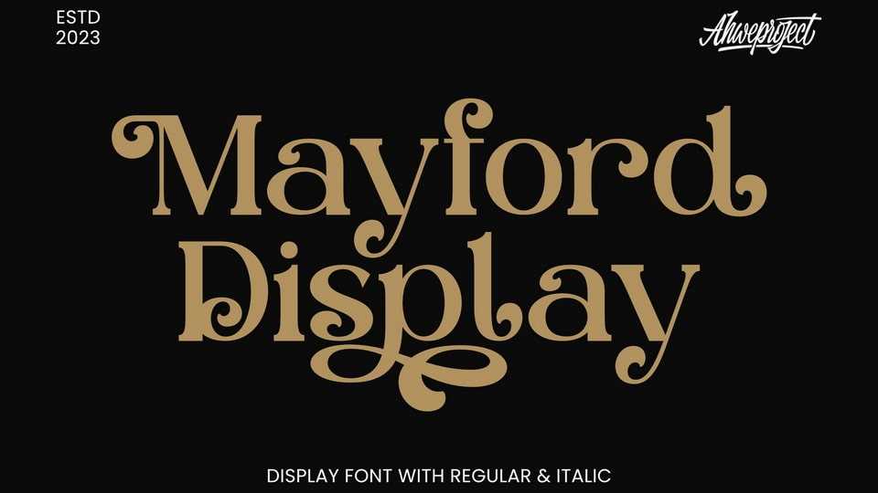 Mayford Display Font › Fontesk