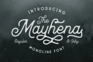Mayhena Inky Script Font