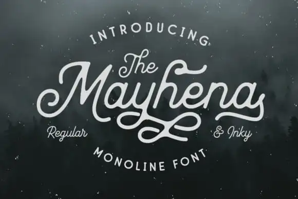 Mayhena Inky Script Font