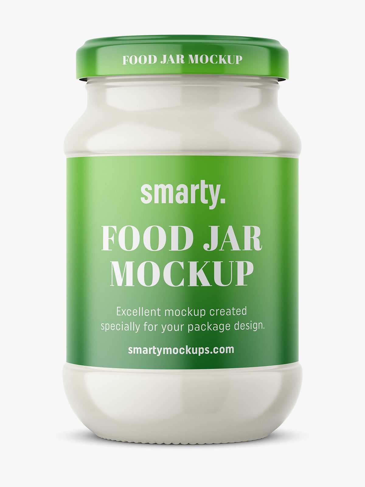 Mayonnaise jar mockup