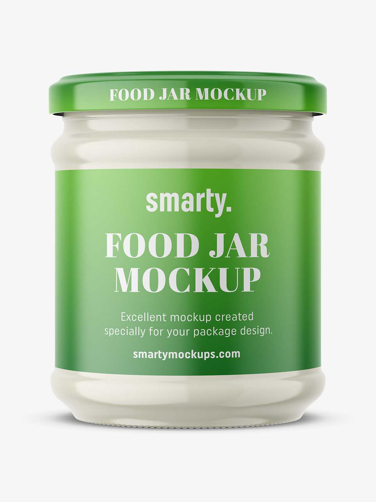 Mayonnaise jar mockup