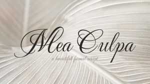 Mea Culpa Script Font › Fontesk