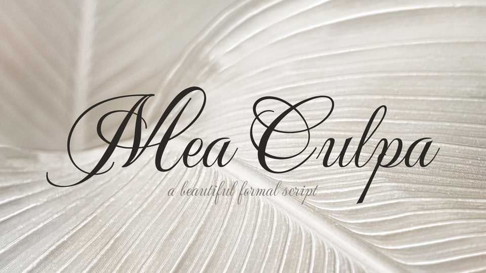 Mea Culpa Script Font › Fontesk