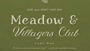 Meadow & Villager Club Font Duo › Fontesk