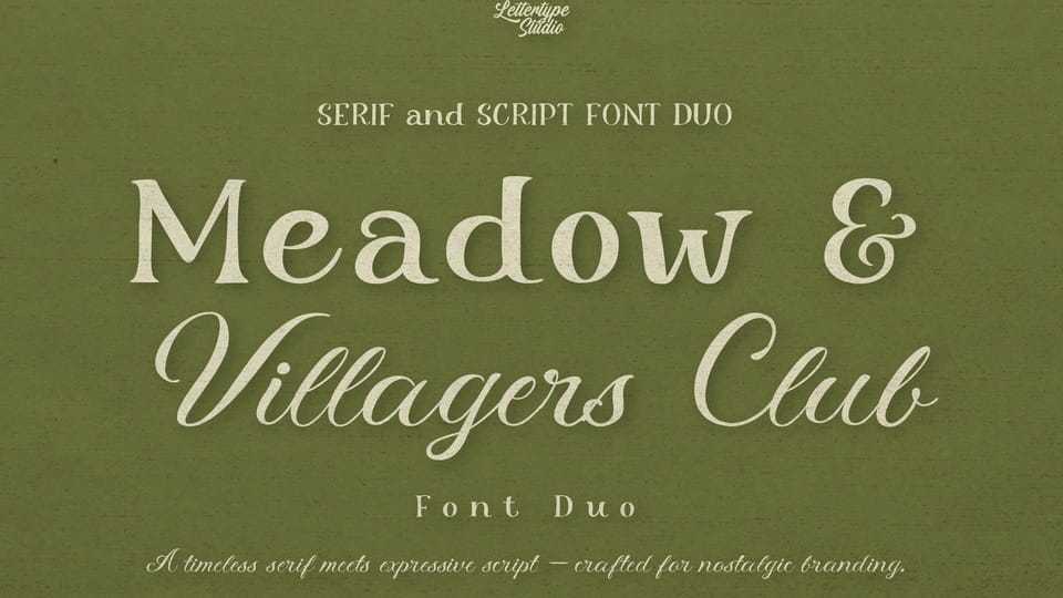 Meadow & Villager Club Font Duo › Fontesk
