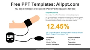 Measuring Blood Pressure PPT Diagram