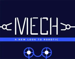 Mech Display Font
