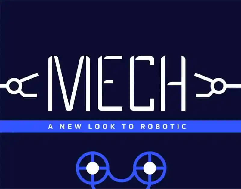 Mech Display Font