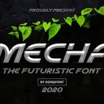 Mecha Display Font