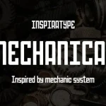 Mechanical Sans Serif Font - Fonte Grátis Mechanical Sans Serif Font