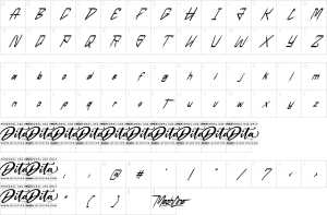 Mapa de caracteres da fonte Mechline Font | 1001 Free Fonts