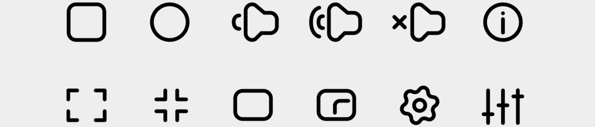 Media Player Icons