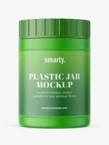 Medical jar mockup