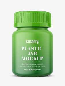 Medical jar mockup