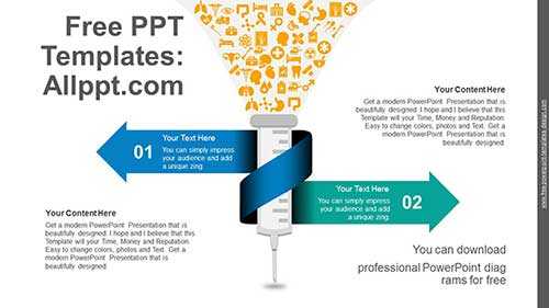 Medical Syringe PowerPoint Diagram