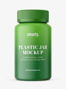 Medicine jar mockup
