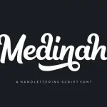 Medinah Script Font - Fonte Grátis Medinah Script Font
