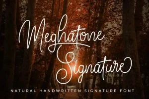 Meghatone Handwritten Font