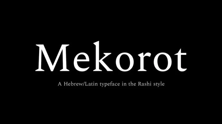 Mekorot Font