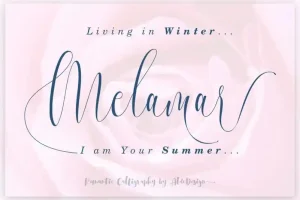 Melamar Calligraphy Font