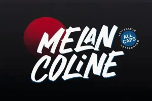 Melancoline Brush Font
