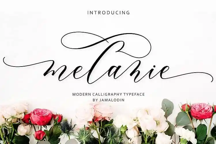 Melanie Calligraphy Font