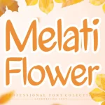 Melati Flower Brush Font
