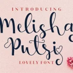Melisha Putri Calligraphy Font - Fonte Grátis Melisha Putri Calligraphy Font