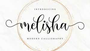 Melisha Script Font › Fontesk