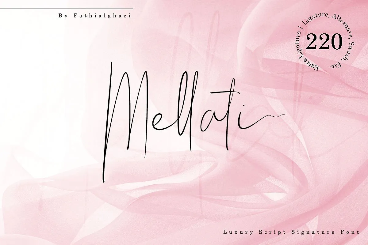 Mellati Signature Font