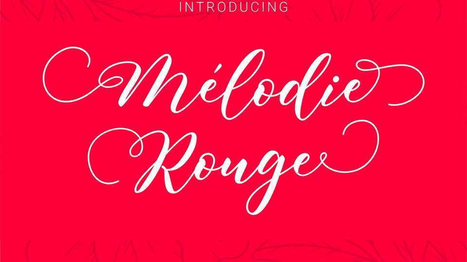 Melodie Rouge Script Font › Fontesk