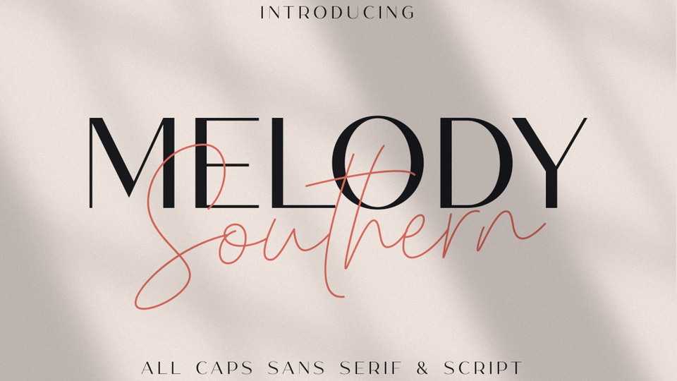 Melody Southern Font Duo › Fontesk
