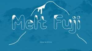 Melt Fuji Font › Fontesk
