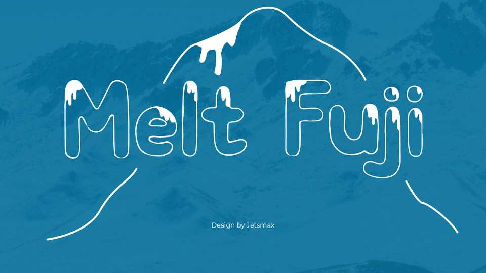 Melt Fuji Font › Fontesk
