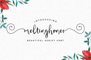 Meltinghones Calligraphy Font