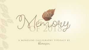Memory of 2018 Script › Fontesk