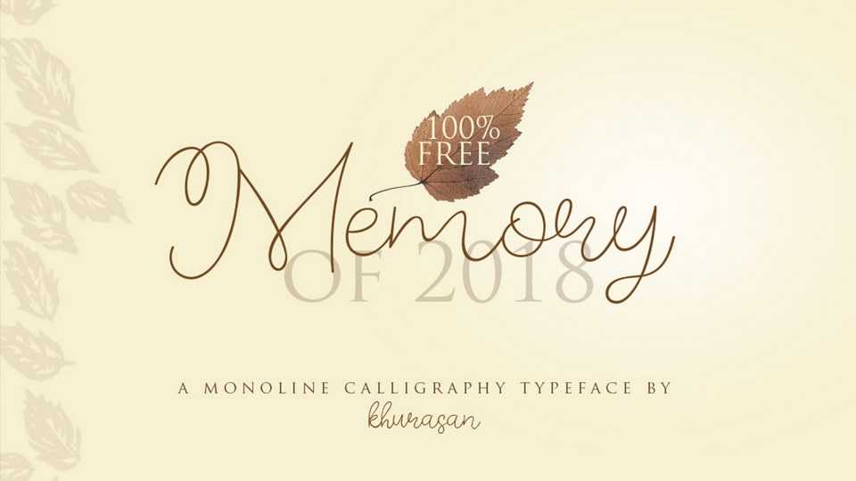 Memory of 2018 Script › Fontesk