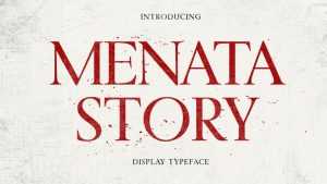 Menata Story Serif Font › Fontesk