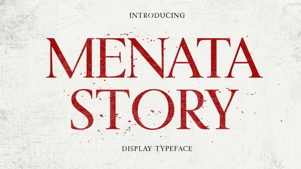 Menata Story Serif Font › Fontesk