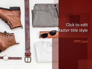 Men’s Clothing PowerPoint Template