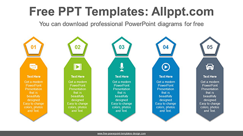 Men’s ties PowerPoint Diagram Template