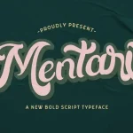 Mentari Bold Script Font