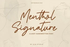 Menthol Signature - Handwritten Font