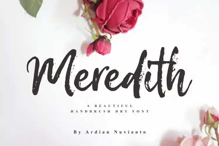 Meredith Brush Font