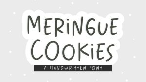 Meringue Cookies Font › Fontesk