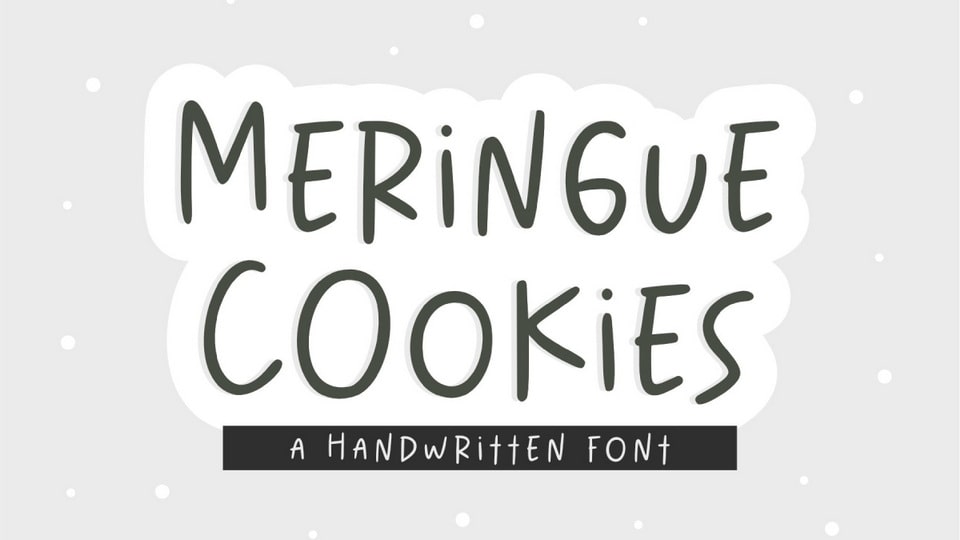Meringue Cookies Font › Fontesk