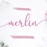Merlin Script Font - Fonte Grátis Merlin Script Font